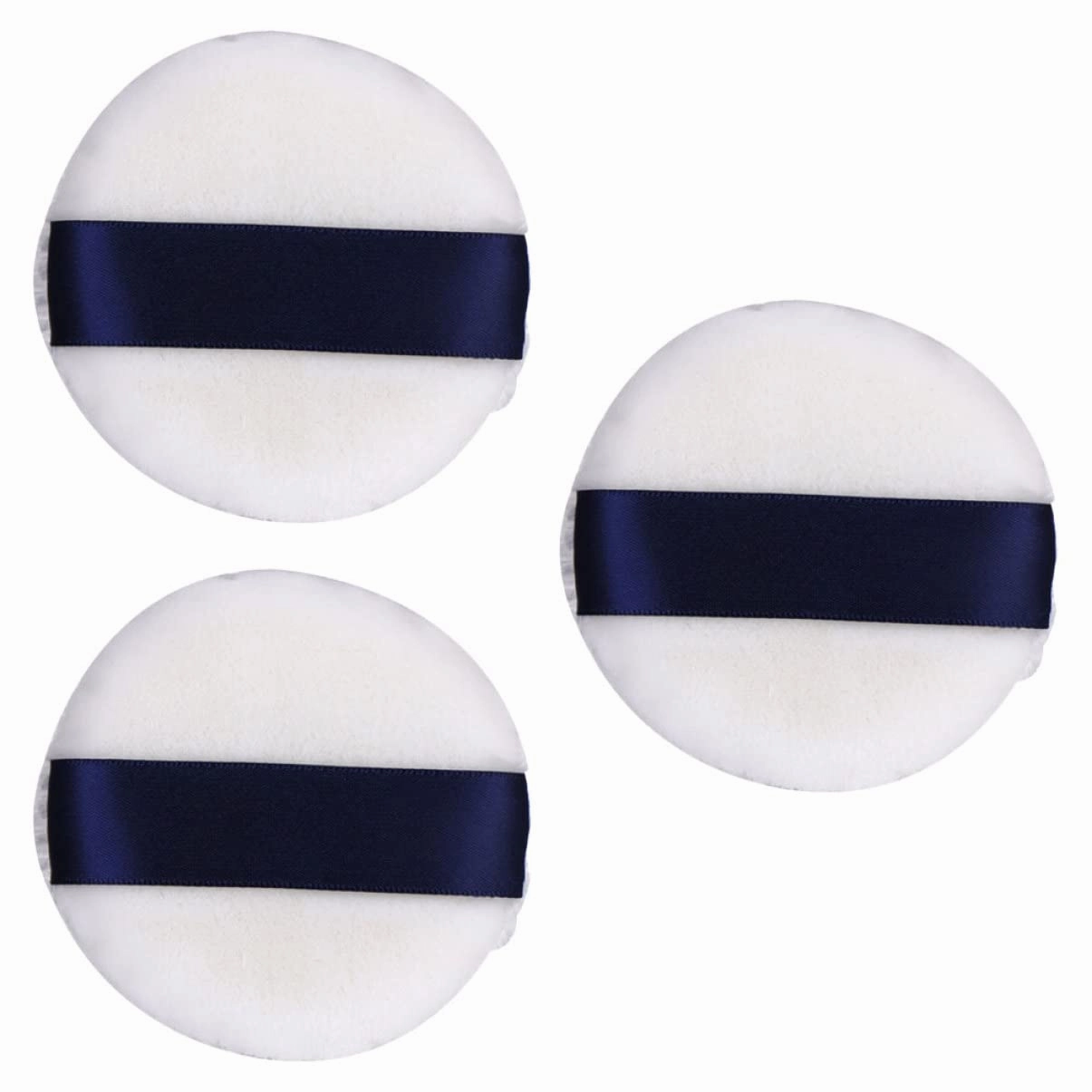 9pcs Fluffy Puff for Makeup Soft Dual-sided Velour Applicators for Loose Foundation Blusher and Highlighter for Both Use