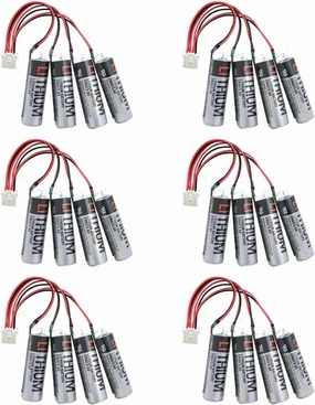 《6 Pack》8000mAh 3.6V ER6V/3.6V HW0470360-A Battery Replacement for YASKAWA Motoman Robot 149689-1,Non-Rechargeable