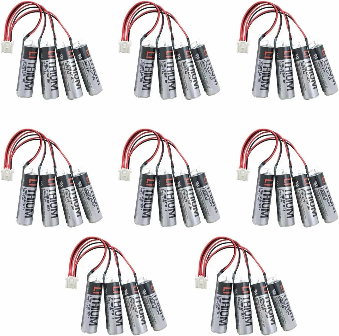《8 Pack》8000mAh 3.6V ER6V/3.6V HW0470360-A Battery Replacement for YASKAWA Motoman Robot 149689-1,Non-Rechargeable
