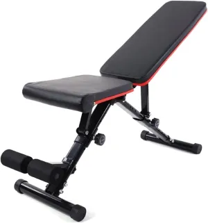 abdominal boards, Multifunction Home Gym Fordable Weight Dumbbell Bench Adjustable Strength Training Bench Full Body Workout Fitness Equipment (Black)