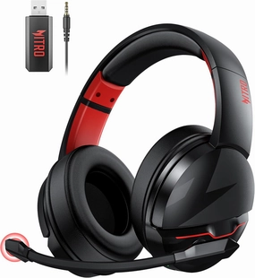 acer PS5 Headset | Non-Stop 100H Battery | Dynamic 50mm Drivers | Clear Voice Mic | Bluetooth5.3, 3.5mm | Gaming Headphones for PC, Meeting, Music, PS4 & Wireless Gaming Headset
