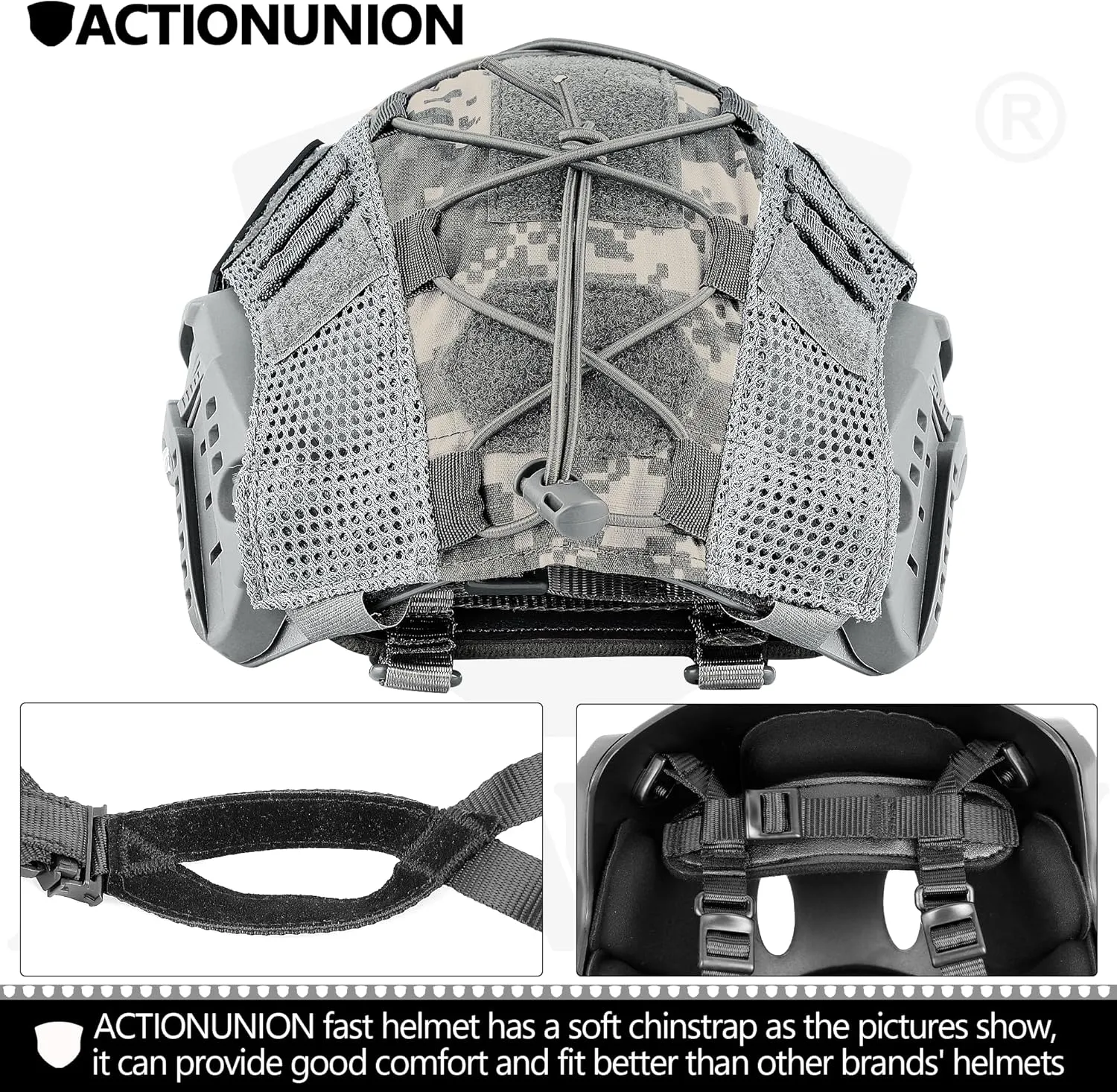 ACTIONUNION Airsoft Helmet Set PJ Type Tactical Paintball Helmet