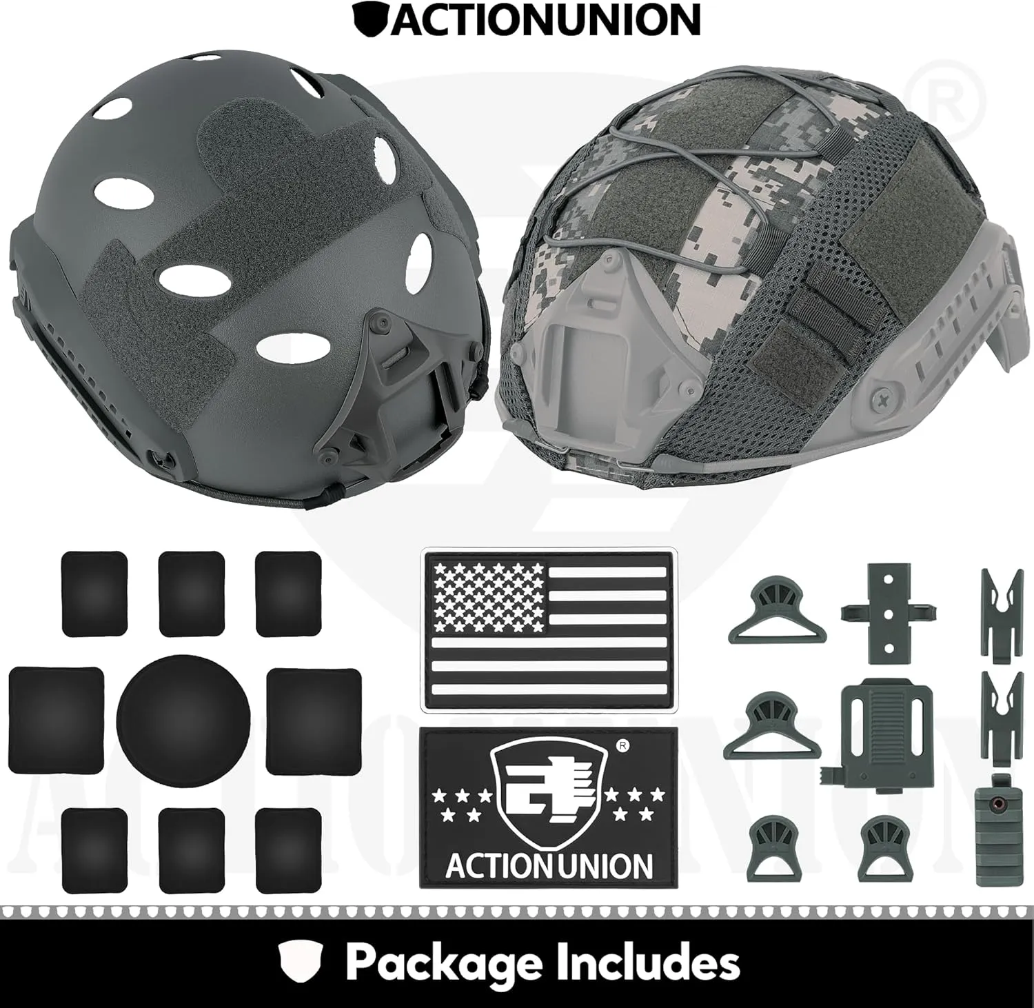 ACTIONUNION Airsoft Helmet Set PJ Type Tactical Paintball Helmet