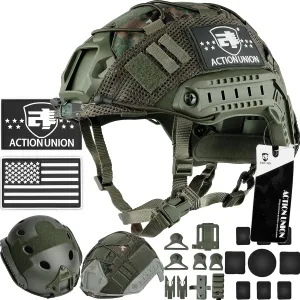 ACTIONUNION Airsoft Helmet Set PJ Type Tactical Paintball Helmet
