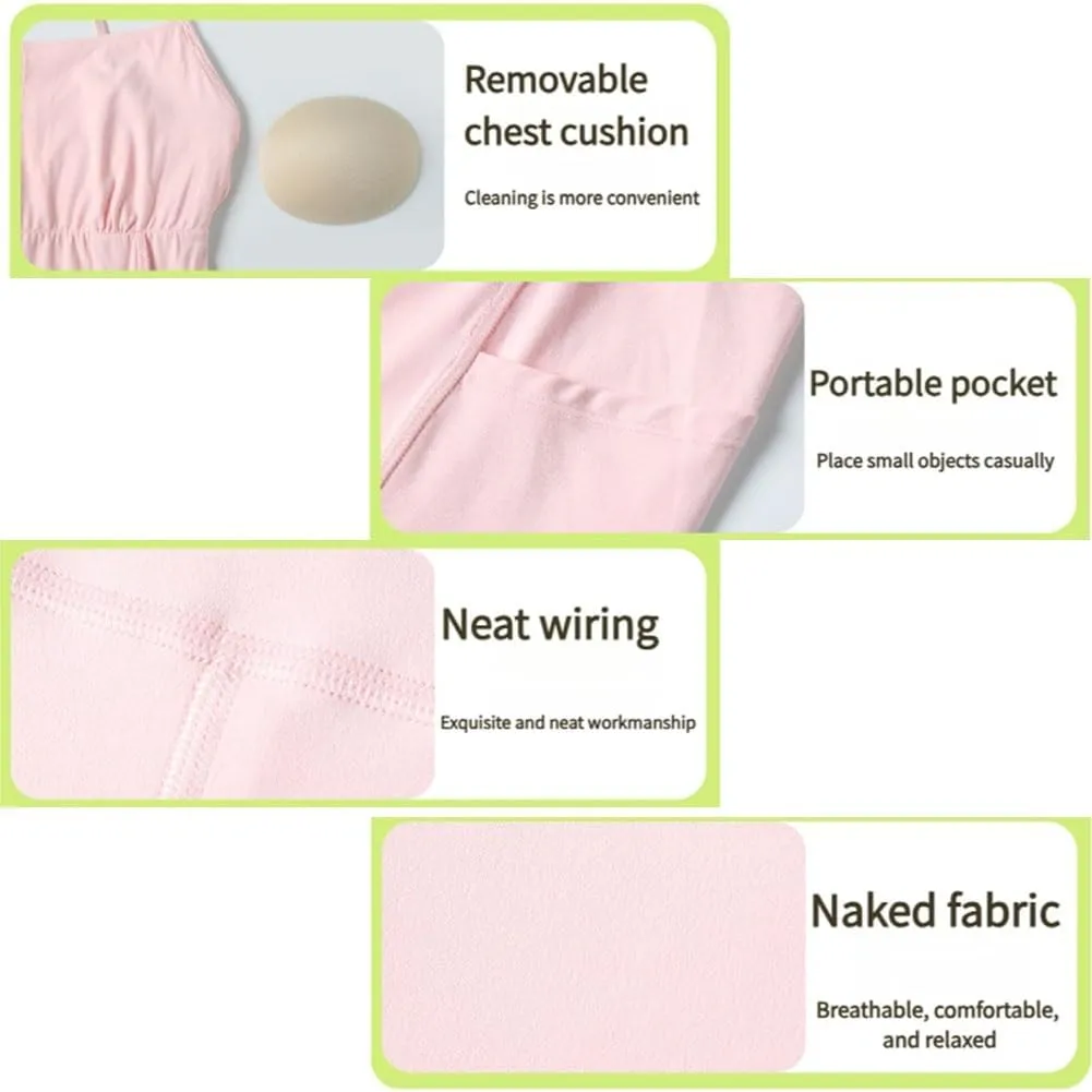 Active Dresses with Shorts, Athletic Dress with Built-In Bra and Shorts, Summer Dresses for Women with Pockets