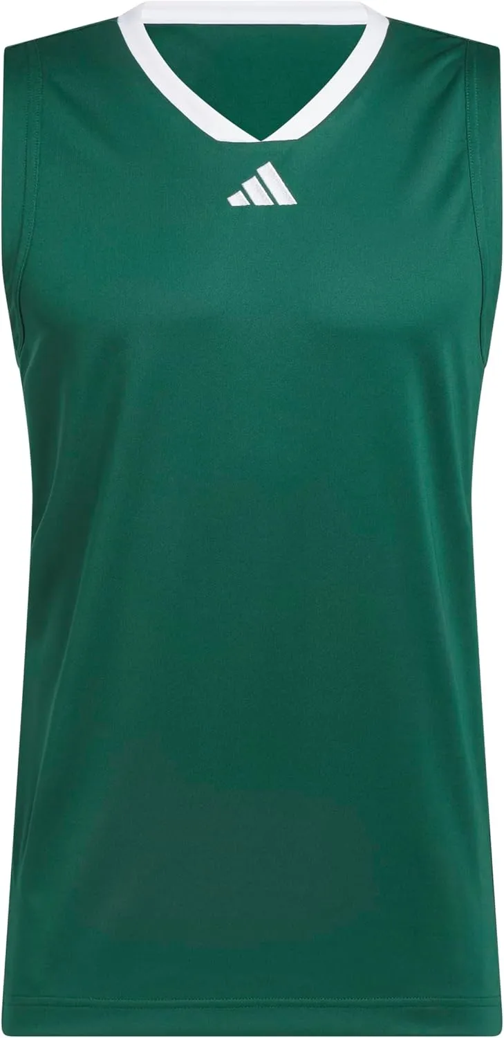 adidas Men's Basketball Legends 3-Stripes Tank Top