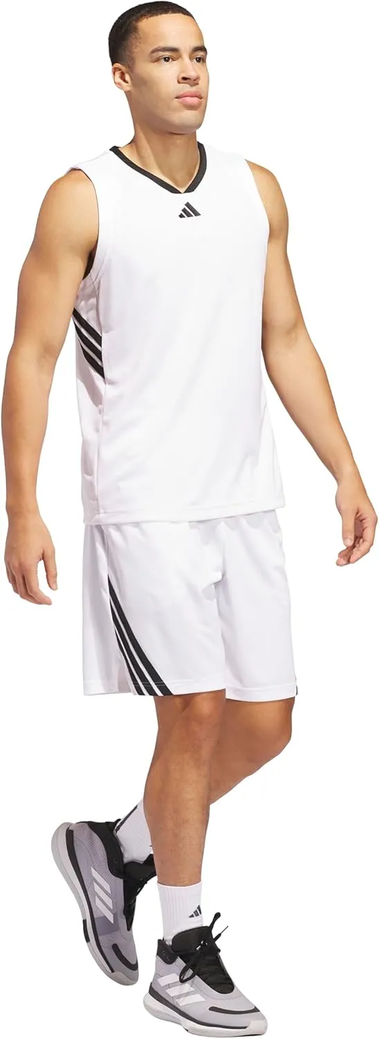 adidas Men's Basketball Legends 3-Stripes Tank Top