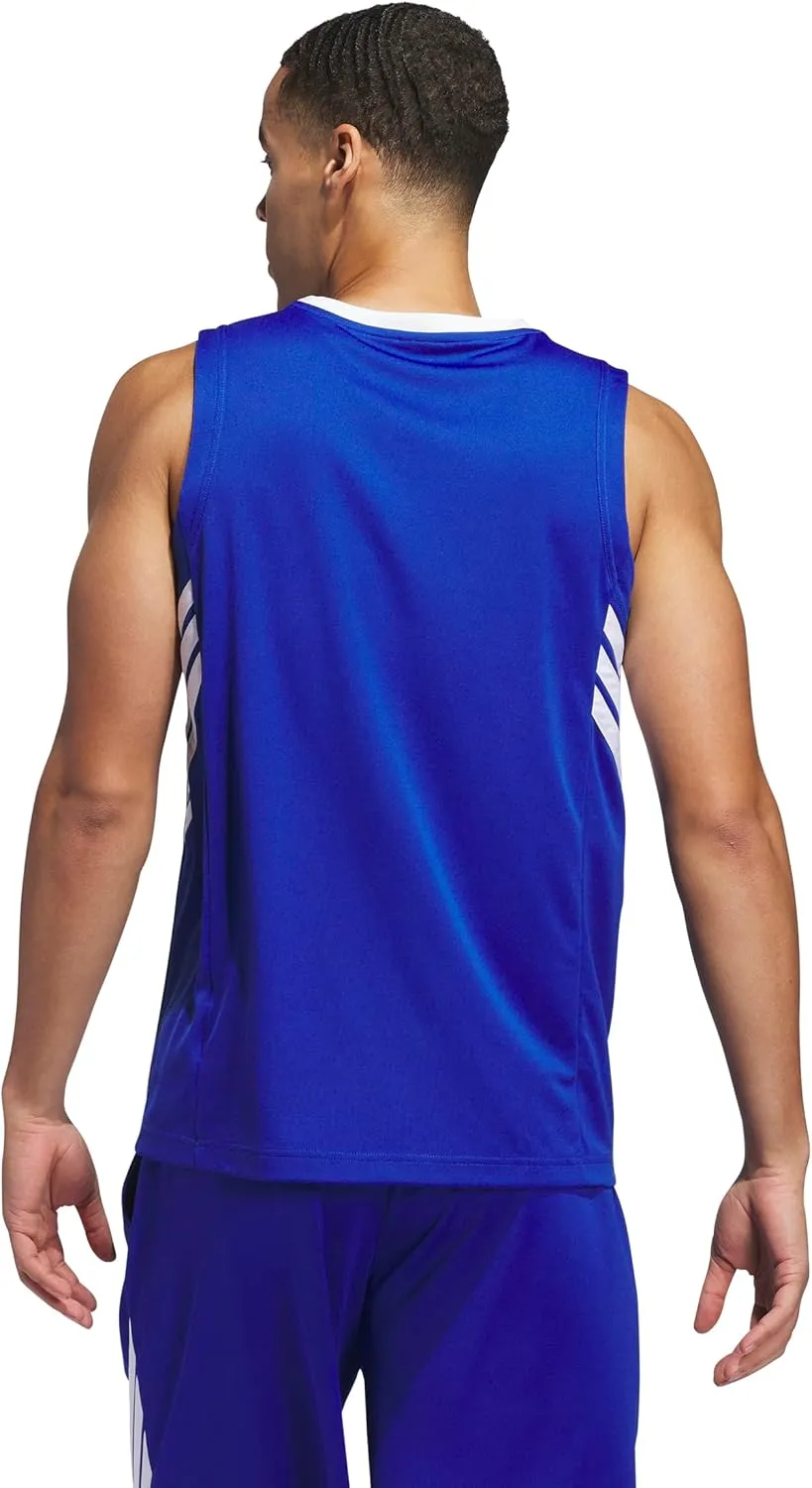 adidas Men's Basketball Legends 3-Stripes Tank Top