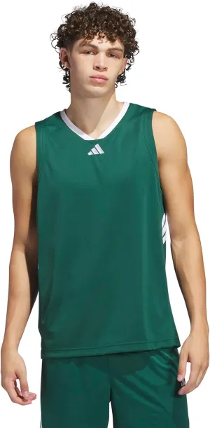 adidas Men's Basketball Legends 3-Stripes Tank Top