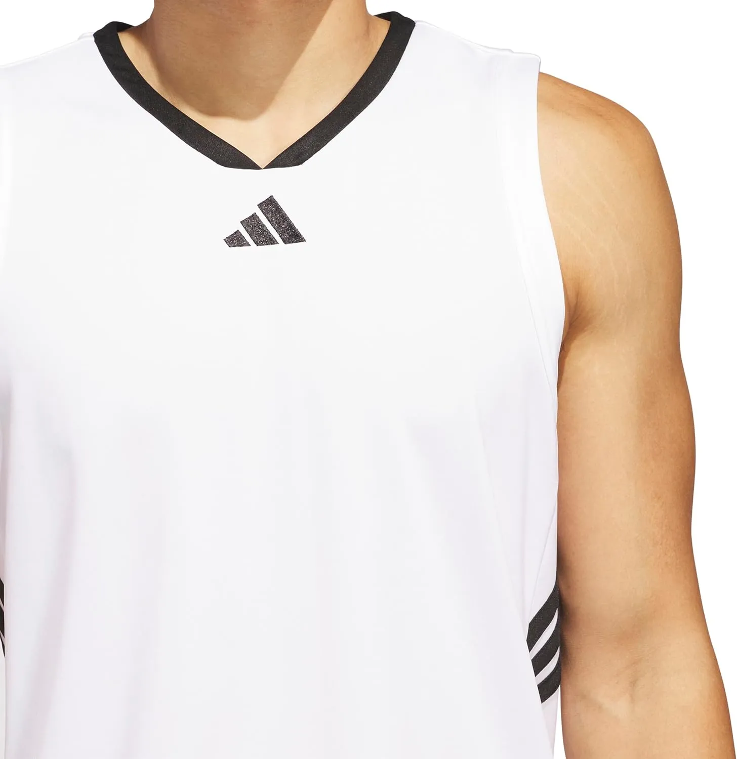 adidas Men's Basketball Legends 3-Stripes Tank Top