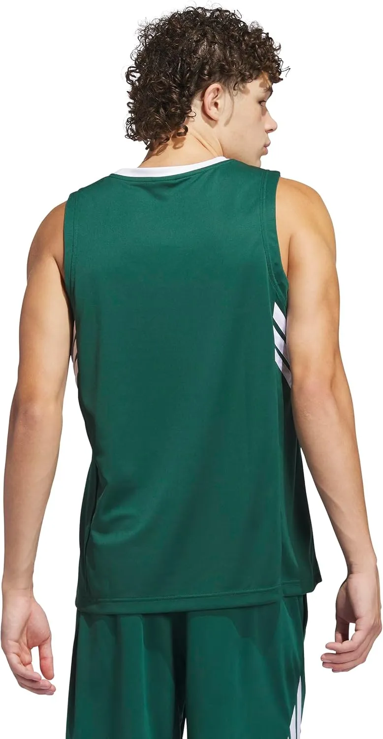 adidas Men's Basketball Legends 3-Stripes Tank Top