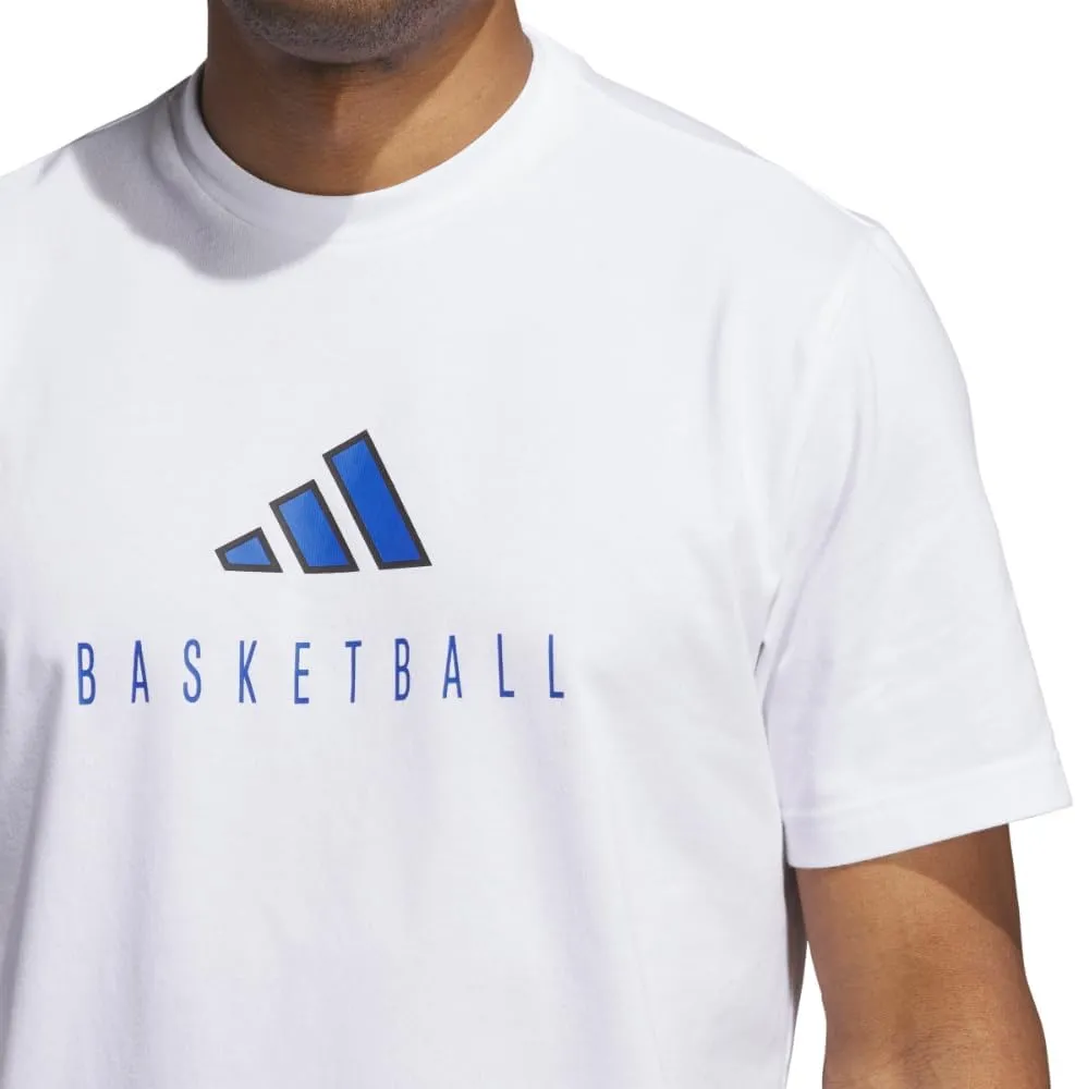 adidas Men's Worldwide Hoops Logo Performance Graphic T-Shirt