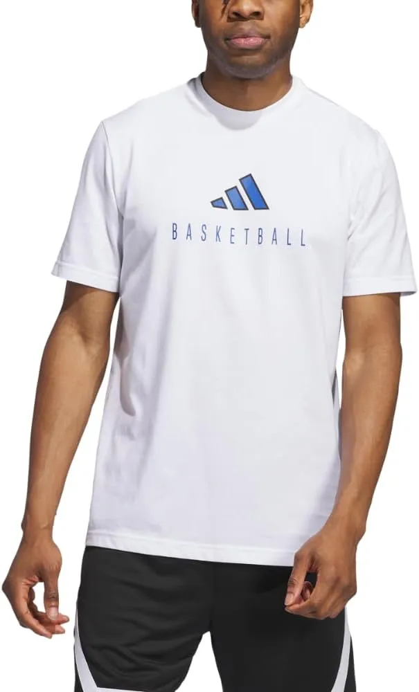 adidas Men's Worldwide Hoops Logo Performance Graphic T-Shirt
