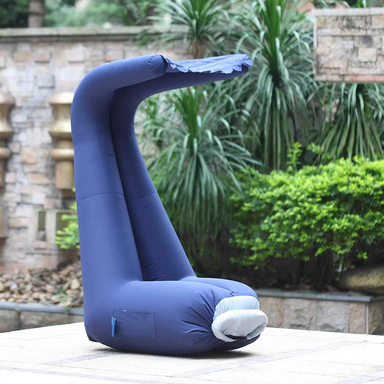 Adjustable Backrest Air Bed Sofa Inflatable Portable Hangout Sofa with Carry Bag Perfect for Camping Park Hiking Travelling Picnics Pool Music Festivals