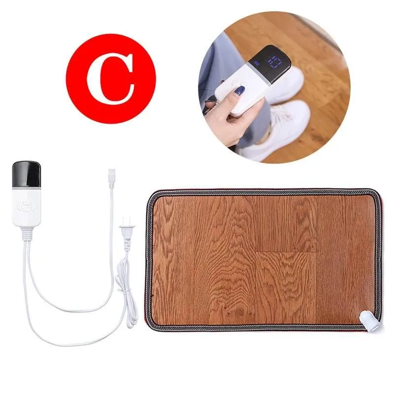 Adjustable Leather Foot Warmer Mat - Heated Comfort Mat