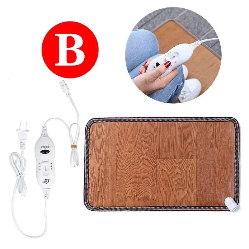 Adjustable Leather Foot Warmer Mat - Heated Comfort Mat