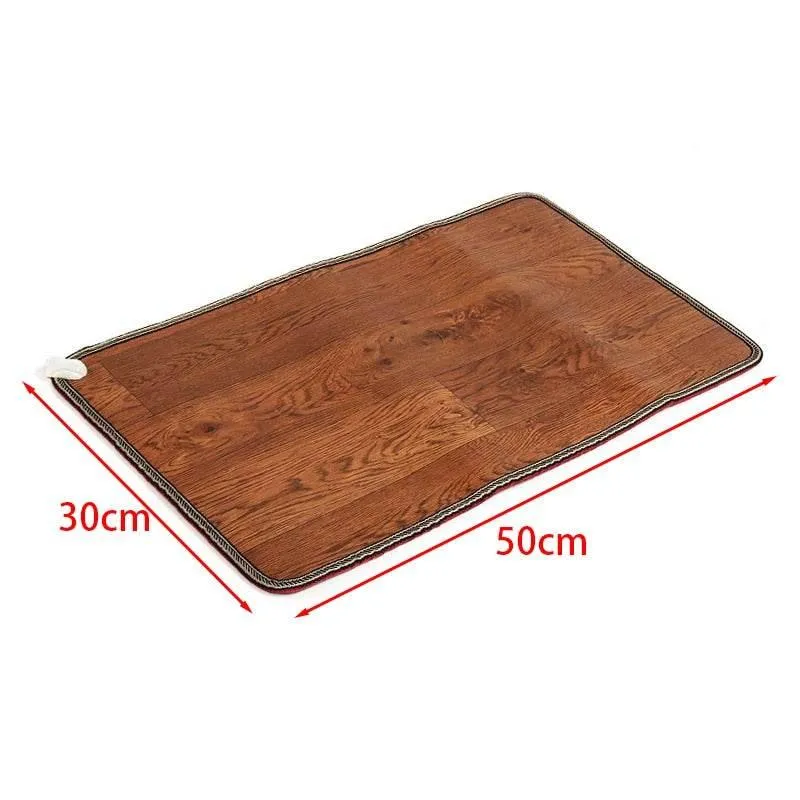 Adjustable Leather Foot Warmer Mat - Heated Comfort Mat