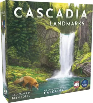AEG & Flatout Games | Cascadia: Landmarks - Expansion for Award-Winning Board Game, Cascadia | Easy to Learn | Quick to Play | Ages 10  | Adds 5th & 6th player