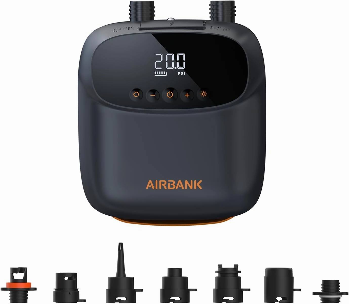 AIRBANK Paddle Board Pump Electric 20PSI The Puffer Pro, Portable SUP Pump, Dual-Stage Inflation & Auto-Off Air Pump for Stand up Paddle Boards, Kayak, Inflatables, Boats, Tent, Kite Wings