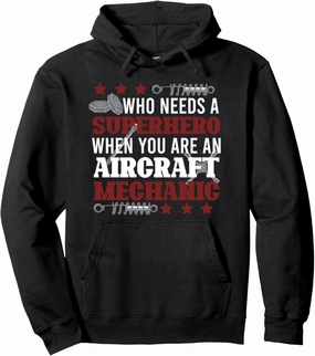 Aircraft Mechanic Engineer - Airplane Technician Pullover Hoodie