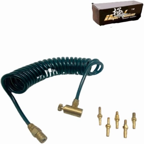 Airsoft Gas Adaptor Valve Sets GBB Uninterrupted Gas Supply Adapter Valve Set for Gas Canisters Filling with 5 Adapters fit WE-Tech, Tokyo Marui, VFC, and KWA Air Guns.