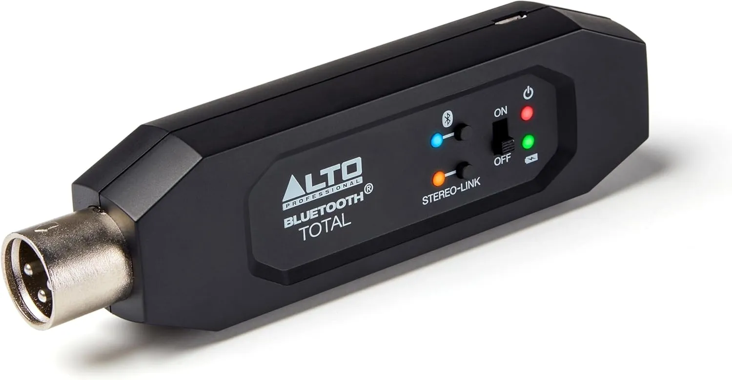 ALTO Bluetooth Total 2 - XLR Equipped Rechargeable Bluetooth Receiver For Mixing Desk / Audio Mixer Setups and Active PA systems
