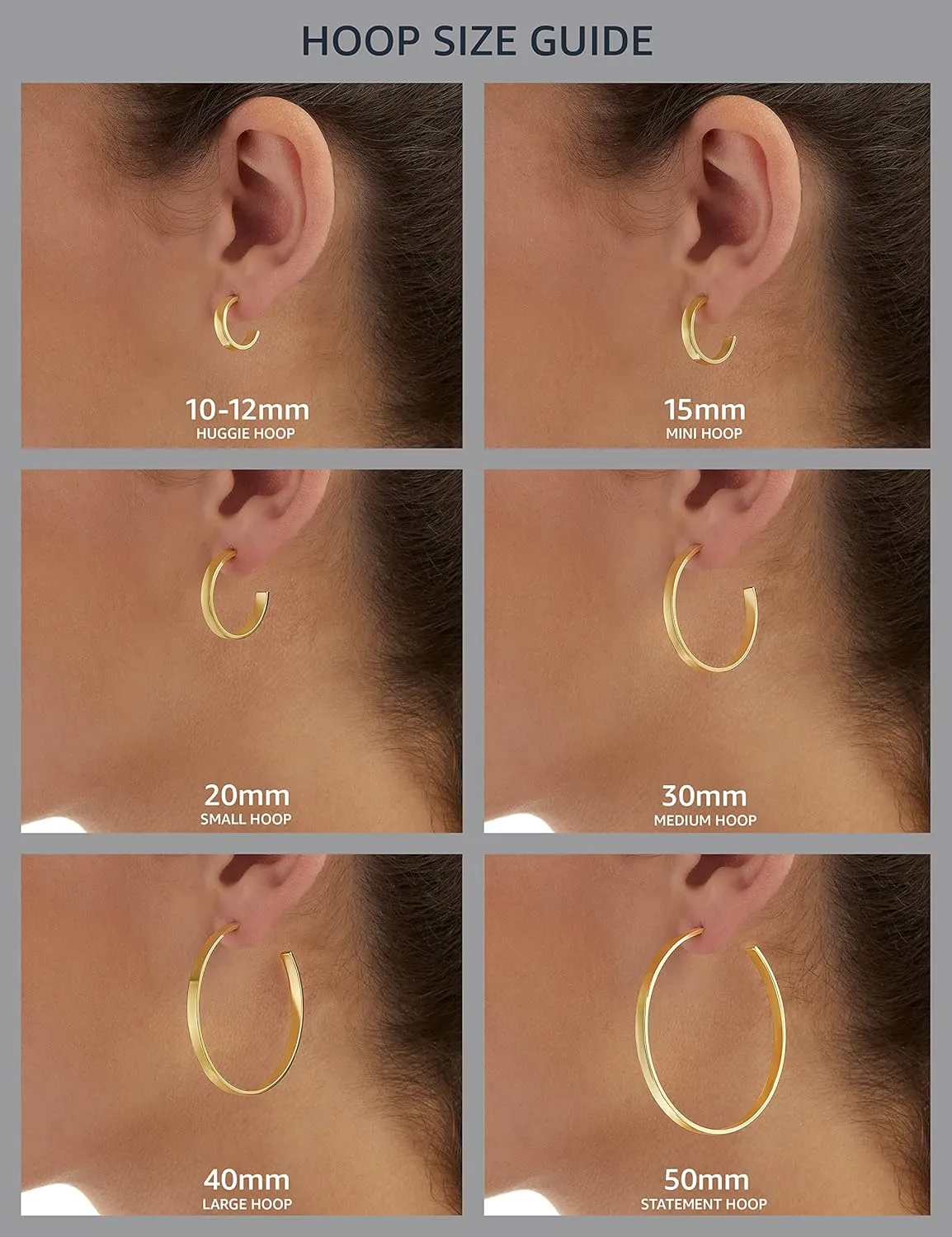 Amazon Essentials 14K Gold Plated Square Edge Hoop