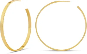Amazon Essentials 14K Gold Plated Square Edge Hoop