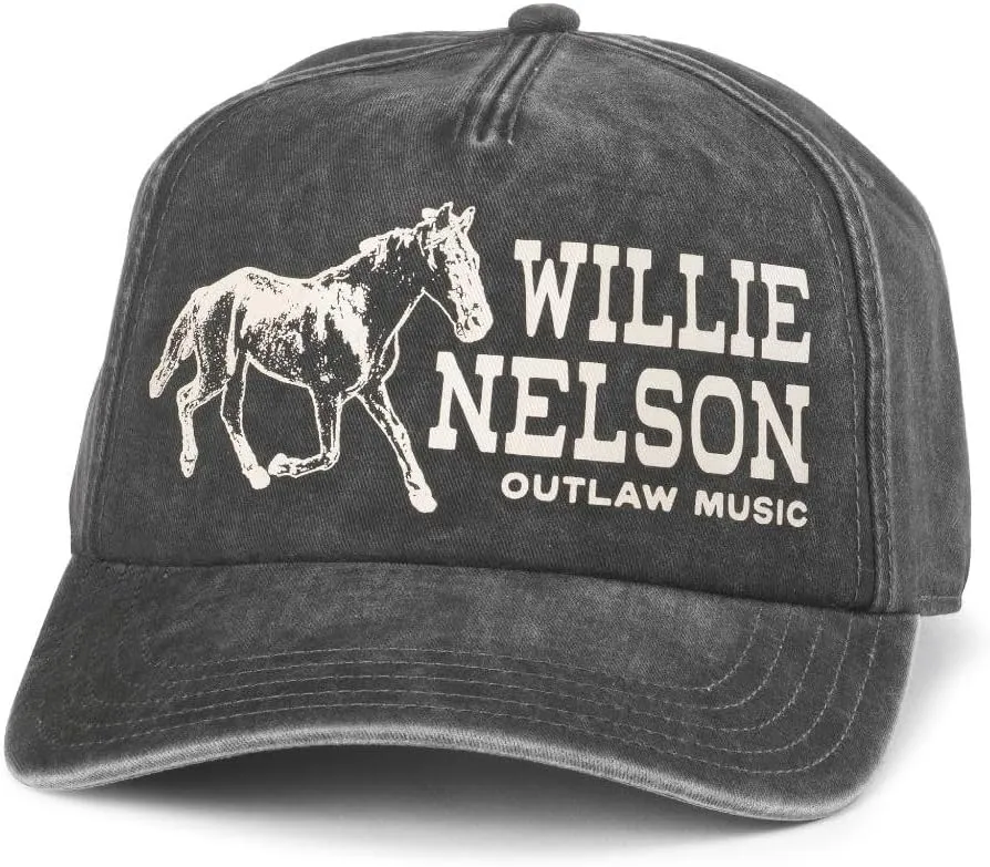 AMERICAN NEEDLE Willie Nelson Officially Licensed Adjustable Baseball Hat