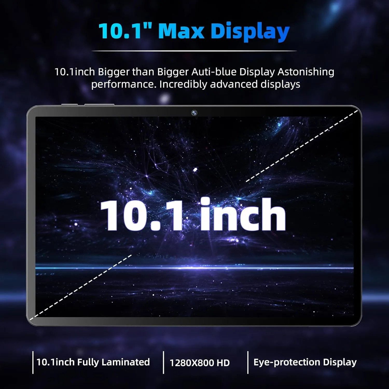 Android 14 Tablet,10 inch Tablets, Octa Core Processor, 10GB 64GB 512GB Expansion, 1280x800 HD IPS Display Screen, Wi-Fi6, Dual Camera, 6000mAh Battery Tablet PC,Support Widevine L1 Google Kids Space