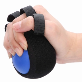 Anti-Spasticity Ball Splint & Finger Posture Corrector,Grip Strength Ball Finger Device Training Equipment Anti-Spasticity Ball Splint Finger Orthosis for Hand Functional Impairment Hemiplegia Stroke