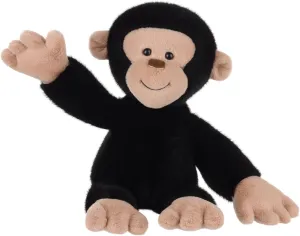 Apricot Lamb Flexible Chimpanzee Plush Stuffed Animals for Kids, Soft Cute Plush Toys for Baby Girl and Boy, Fluffy Flexible Chimpanzee Black 9.1 Inches