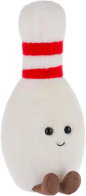 Apricot Lamb Happy Bowling Stuffed Animals for Kids, Soft Cute Plush Toys for Baby Girl and Boy, Fluffy Happy Bowling 9.5 Inches