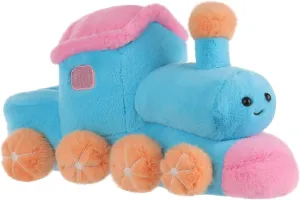 Apricot Lamb Happy Train Stuffed Animals for Kids, Soft Cute Plush Toys for Baby Girl and Boy, Fluffy Happy Train 10.7 Inches