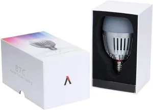 Aputure Accent B7C Smart Led Light Bulbs 7W RGBWW,2000k-10000k Bi Color,CCT/HSI/FX Mode,App Control Built-in Battery, E26/E27 Socket One Pack