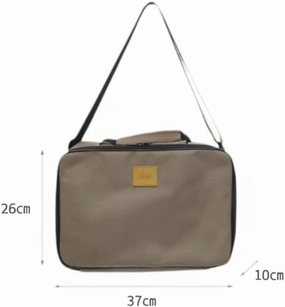 AREFFA Large Camping Utensil Organizer Bag, Portable Picnic Cutlery Storage with Dividers, YKK Zippers, Oxford Cloth