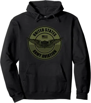 Army Aviation - Army Aviator Wings Pullover Hoodie