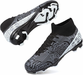 ASoftLand Boys Girls Soccer Cleats Lace Up Cleats(Little Kid/Big Kid) AG/FG