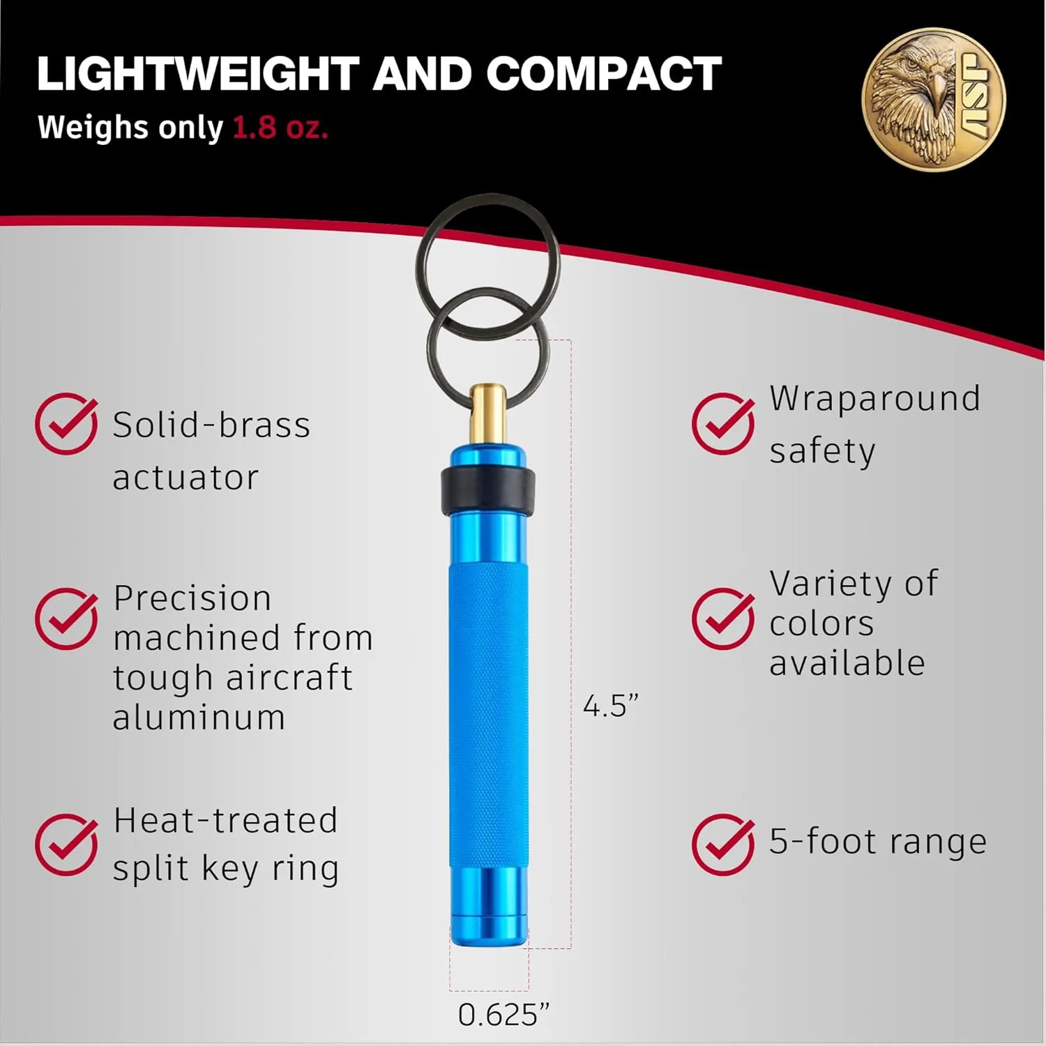 ASP Metro Defender Pepper Spray, Self-Defense for Women and Men, Quick-Release Personal Defense Equipment, Personal Protection Device, Safety Running Gear, Personal Security Devices