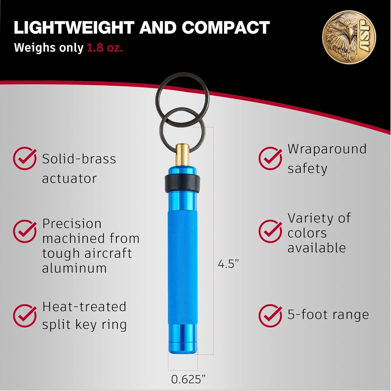 ASP Metro Defender Pepper Spray, Self-Defense for Women and Men, Quick-Release Personal Defense Equipment, Personal Protection Device, Safety Running Gear, Personal Security Devices