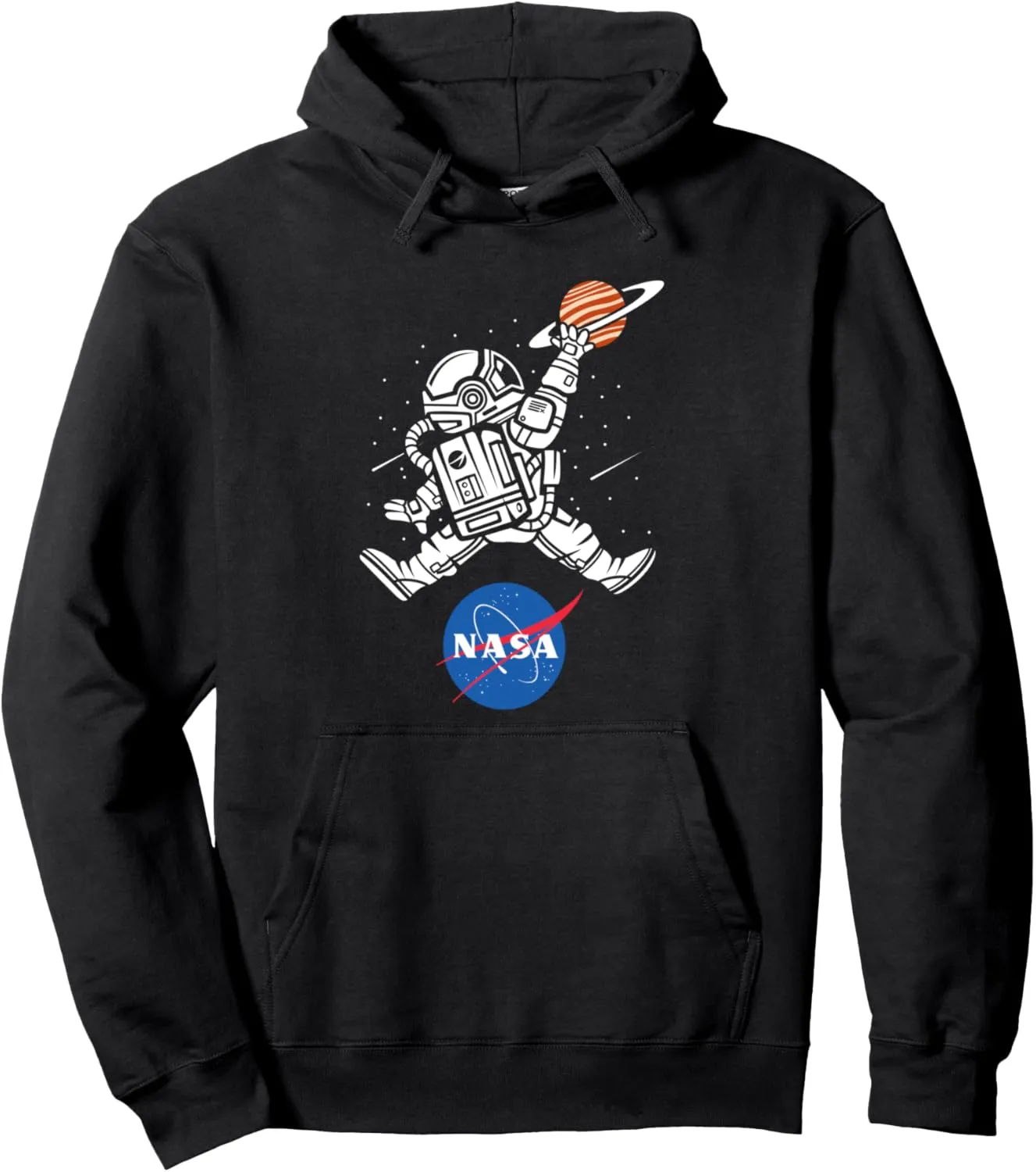 Astronaut Basketball Jump NASA Pullover Hoodie