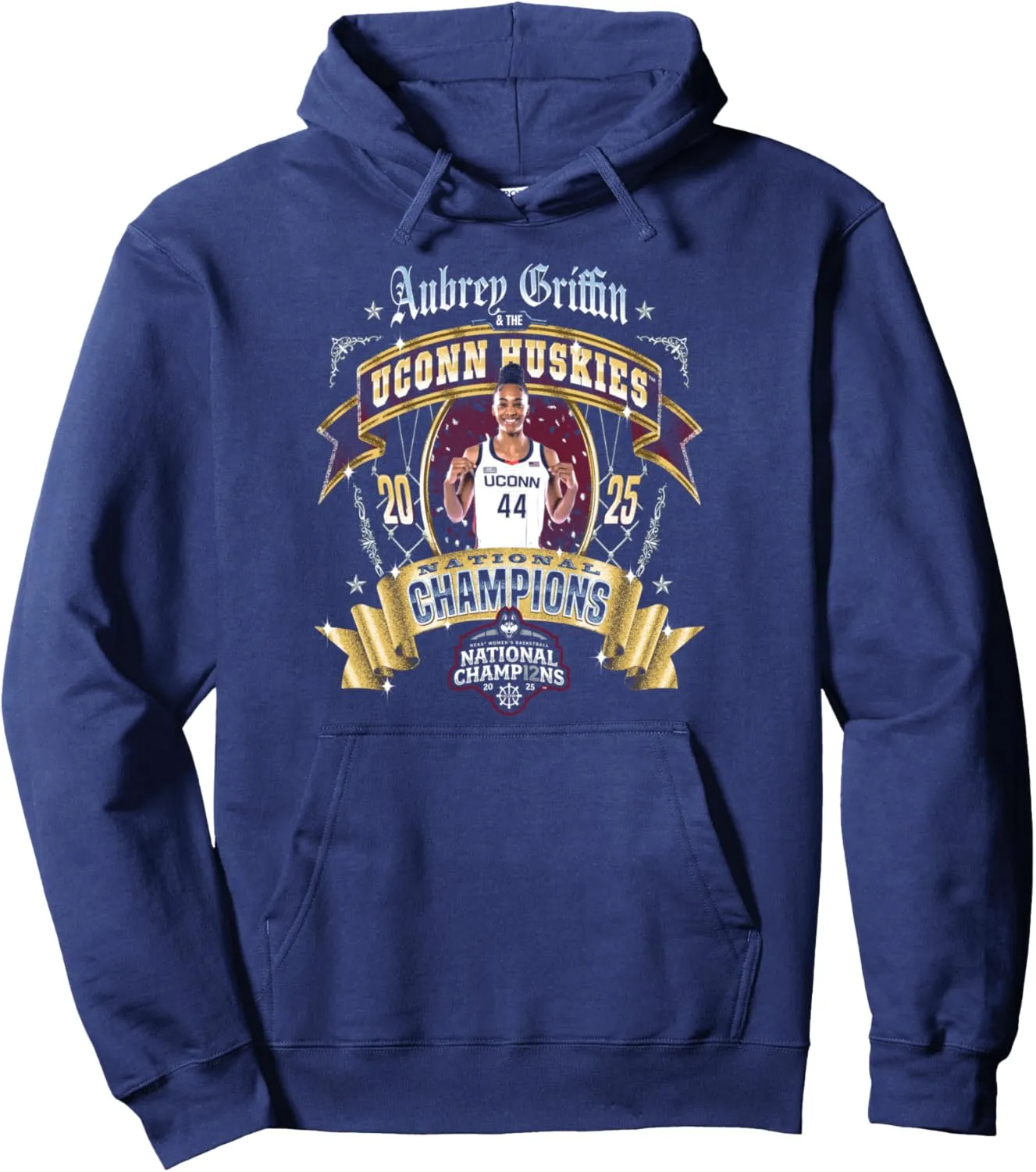 Aubrey Griffin UCONN 2025 Women's Basketball National Champs Pullover Hoodie