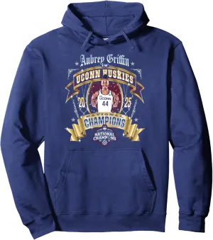 Aubrey Griffin UCONN 2025 Women's Basketball National Champs Pullover Hoodie