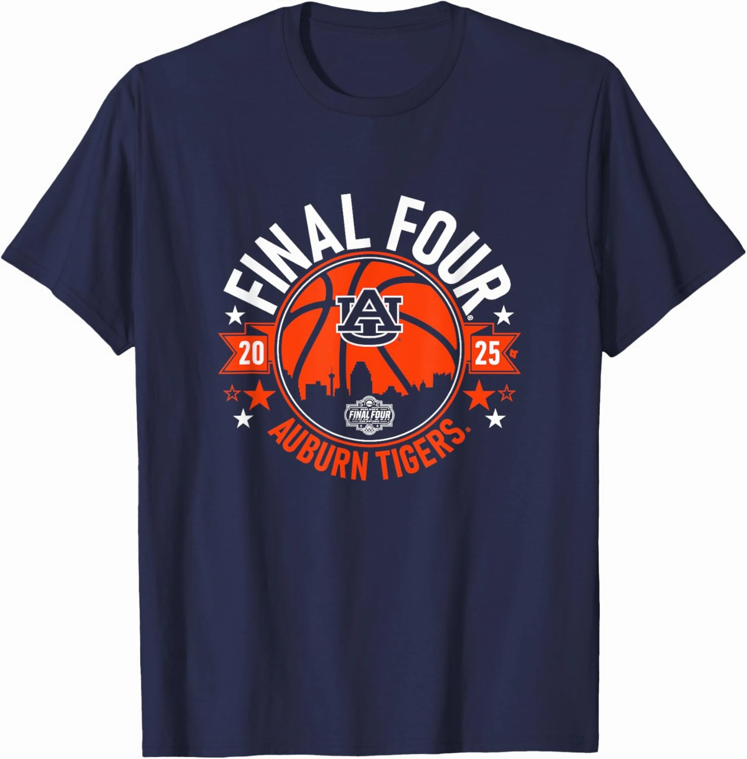 Auburn Tigers Basketball: 2025 Men's Final Four - NCAA T-Shirt