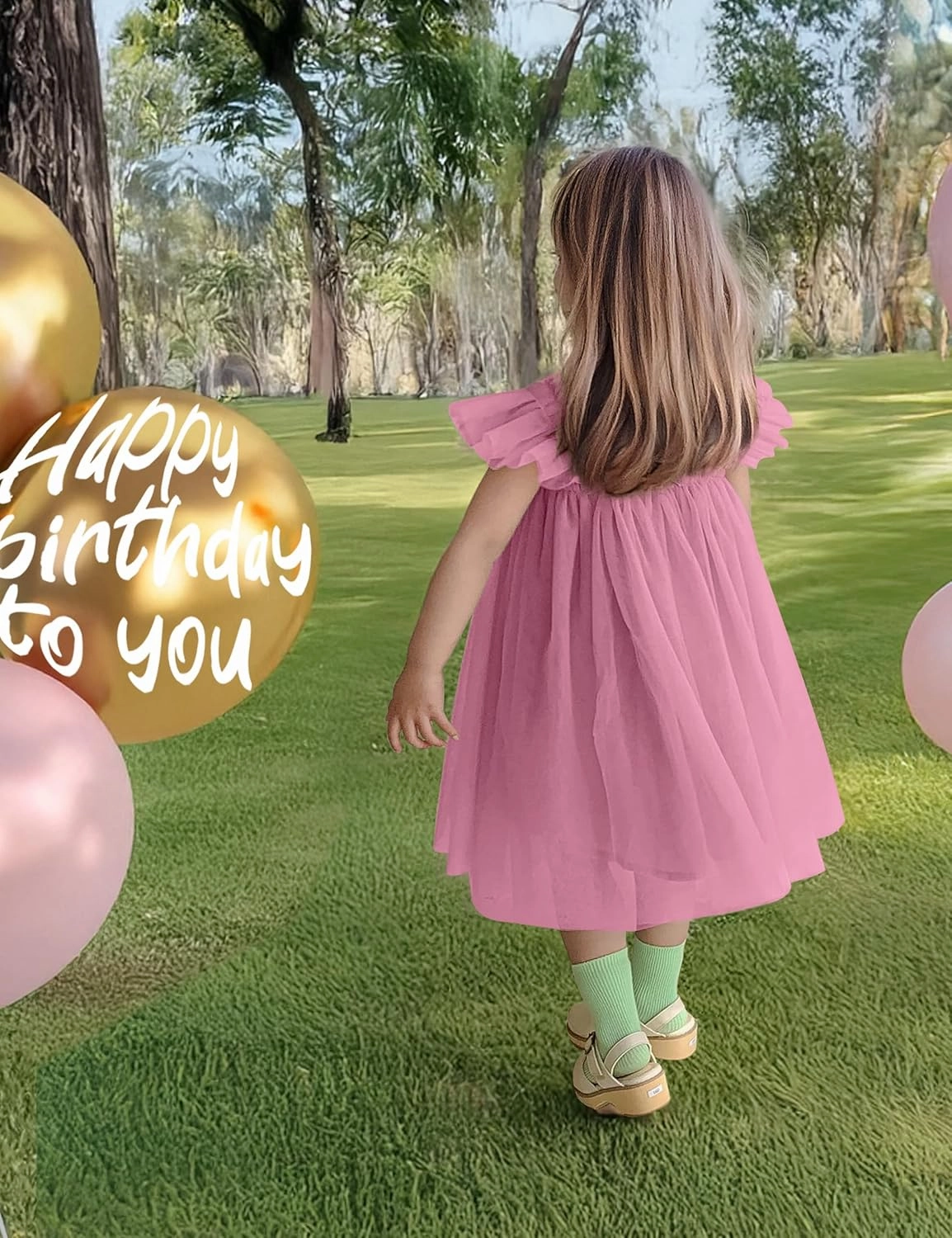 Baby Girl First Birthday Outfit Cake Smash 1st Birthday Dress with Flower Headband