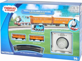 Bachmann Trains - Thomas with Annie and Clarabel Ready to Run Electric Train Set - N Scale, Blue