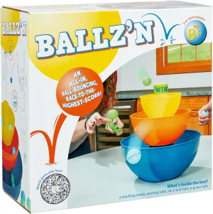 Ballz'n | The Fast Paced Pong Ball Bouncing Trick Shots Game for Tipsy Adults and Family Game Night | Fun Family Board Game Floor Game Party Game Adult Game | Portable and Easy Storage | 2-6 Players