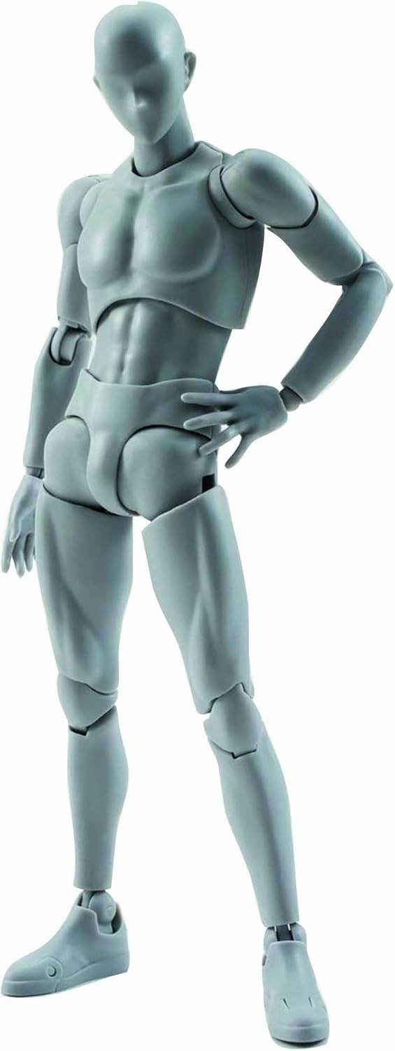 Bandai - Figurine S.H.Figuarts - Body Kun (male) DX Set Grey Color Version - 4549660040880