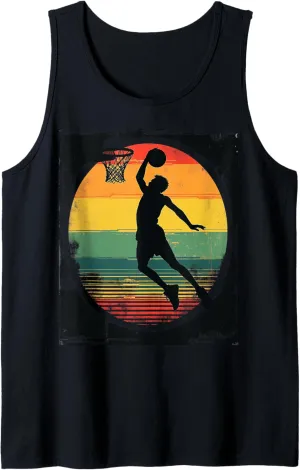 Basketball Dunk Silhouette Tank Top