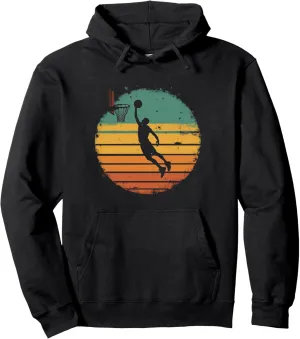 Basketball Dunk Vintage Pullover Hoodie